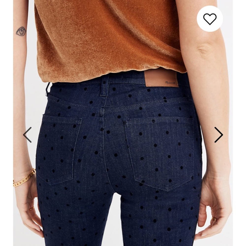 Madewell 9” rise skinny jeans | Polka Dot
